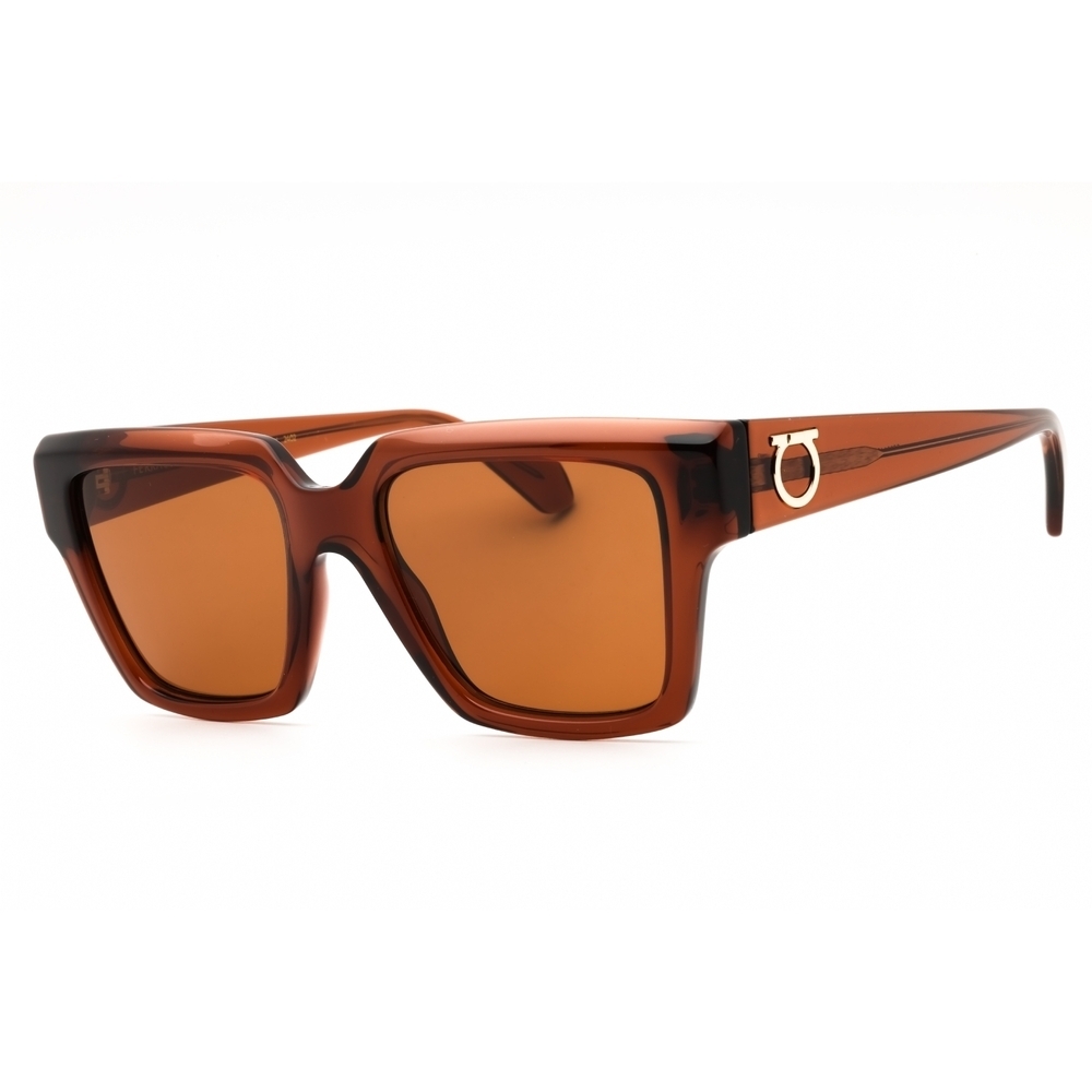Salvatore Ferragamo SF2014S Sunglasses Transparent Brown Rectangle